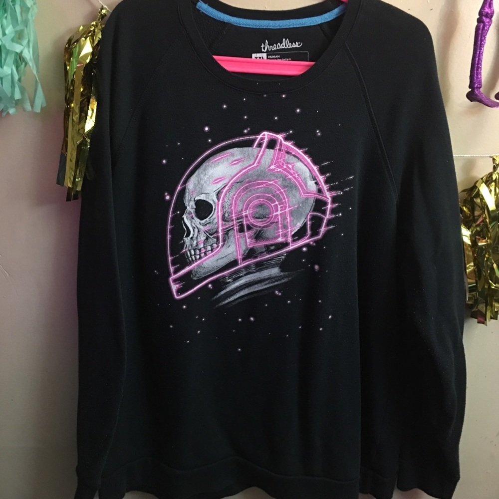 Futuristic Skull Head Sweatshirt